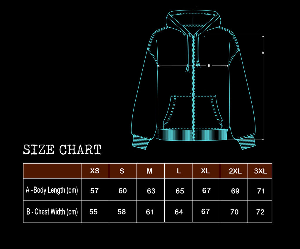 RAP IS ART NOT EVIDENCE logo script zip-up hoodie