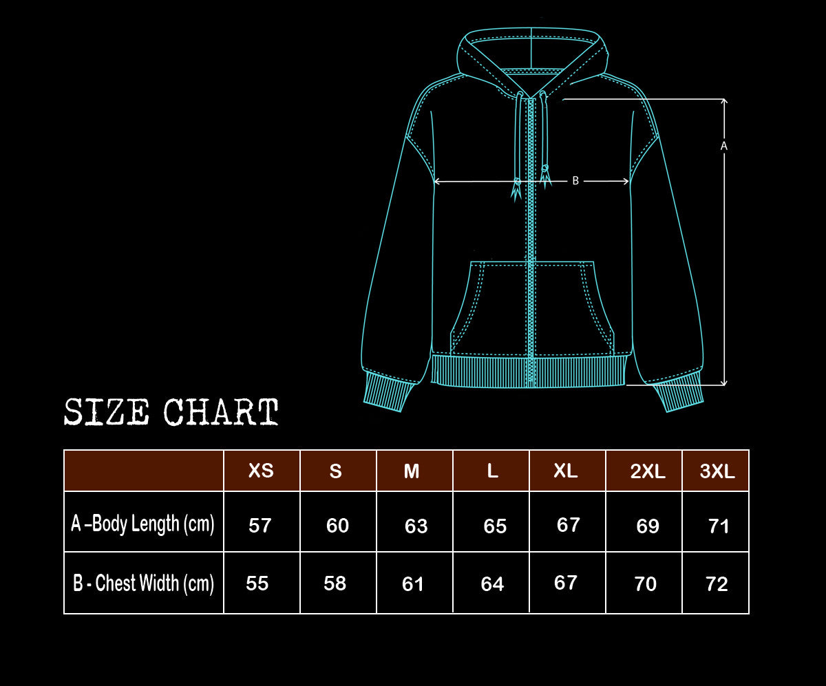 RAP IS ART NOT EVIDENCE logo script zip-up hoodie